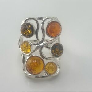 Sterling Silver and Baltic Amber Jewelry
